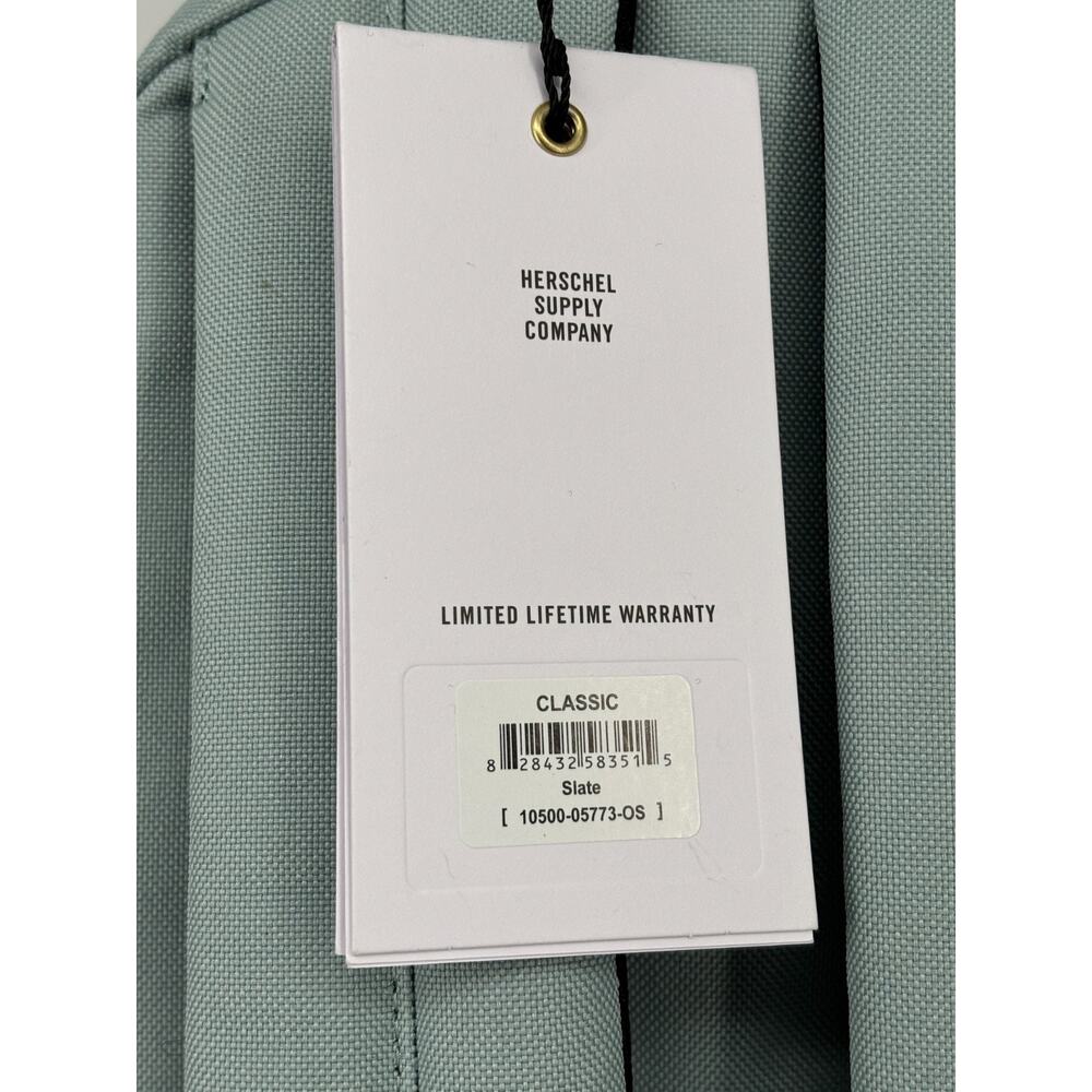Herschel Classic Bag Slate 16" Laptop Sleeve 24L Backpack EcoSystem Water Bottle - Picture 4 of 4